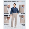 image:imagebaleaf Mens Fleece Lined Winter Hiking Pants Water ResistantKhaki