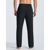 image:imagebaleaf Mens Sweatpants Dress Sweat Pants with Zipper Pocket Yoga CasualBlack