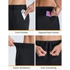 image:imagebaleaf Mens Sweatpants Dress Sweat Pants with Zipper Pocket Yoga CasualBlack