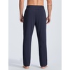 image:imagebaleaf Mens Sweatpants Dress Sweat Pants with Zipper Pocket Yoga CasualNavy Blue