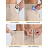 image:imagebaleaf Mens Sweatpants Dress Sweat Pants with Zipper Pocket Yoga CasualPale Khaki