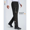 image:imagebaleaf Mens Winter Cycling Pant Water Resistant Fleece Windproof ThermalBlack