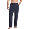 image:imagebaleaf Mens Sweatpants Dress Sweat Pants with Zipper Pocket Yoga CasualNavy Blue