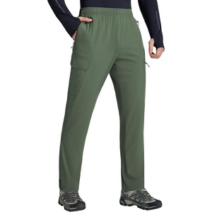 image:imagebaleaf Mens Fleece Lined Winter Hiking Pants Water ResistantArmy Green