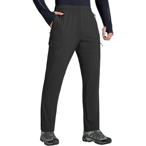image:imagebaleaf Mens Fleece Lined Winter Hiking Pants Water ResistantBlack