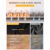 image:imagebaleaf Mens Fleece Running Hoodie Thermal Lightweight Hooded SweatshirtsBlack