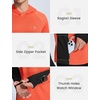 image:imagebaleaf Mens Fleece Running Hoodie Thermal Lightweight Hooded SweatshirtsOrange