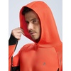 image:imagebaleaf Mens Fleece Running Hoodie Thermal Lightweight Hooded SweatshirtsOrange