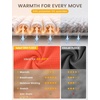 image:imagebaleaf Mens Fleece Running Hoodie Thermal Lightweight Hooded SweatshirtsOrange