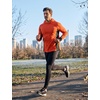 image:imagebaleaf Mens Fleece Running Hoodie Thermal Lightweight Hooded SweatshirtsOrange