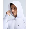 image:imagebaleaf Mens Fleece Running Hoodie Thermal Lightweight Hooded SweatshirtsWhite