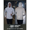 image:imagebaleaf Mens Fleece Running Hoodie Thermal Lightweight Hooded SweatshirtsWhite