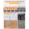 image:imagebaleaf Mens Fleece Running Hoodie Thermal Lightweight Hooded SweatshirtsWhite