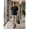 image:imagebaleaf Mens Track Pants Lightweight Athletic SweatpantsKhakiblack