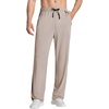 image:imagebaleaf Mens Track Pants Lightweight Athletic SweatpantsKhakiblack