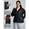 image:imagebaleaf Womens Plus Size Puffer Jacket Quilted with HoodBlack