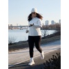 image:imagebaleaf Womens Plus Size Puffer Jacket Quilted with HoodWhite