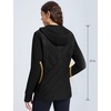 image:imagebaleaf Womens Quilted Jacket Lightweight for Winter RunningBlack