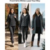 image:imagebaleaf Womens Quilted Jacket Lightweight for Winter RunningBlack