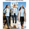 image:imagebaleaf Womens Quilted Jacket Lightweight for Winter RunningCool Blue