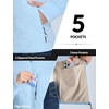 image:imagebaleaf Womens Quilted Jacket Lightweight for Winter RunningCool Blue