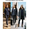 image:imagebaleaf Womens Quilted Jacket Lightweight for Winter RunningNavy Blue