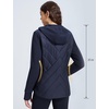 image:imagebaleaf Womens Quilted Jacket Lightweight for Winter RunningNavy Blue