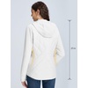 image:imagebaleaf Womens Quilted Jacket Lightweight for Winter RunningStar White