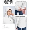 image:imagebaleaf Womens Quilted Jacket Lightweight for Winter RunningStar White
