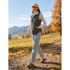 image:imagebaleaf Womens Reversible Quilted Puffer Vest Fleece LinedArmy Green