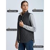 image:imagebaleaf Womens Reversible Quilted Puffer Vest Fleece LinedBlack