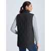 image:imagebaleaf Womens Reversible Quilted Puffer Vest Fleece LinedBlack