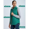 image:imagebaleaf Womens Reversible Quilted Puffer Vest Fleece LinedGreen