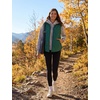 image:imagebaleaf Womens Reversible Quilted Puffer Vest Fleece LinedGreen