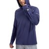 image:imagebaleaf Mens Fleece Running Hoodie Thermal Lightweight Hooded SweatshirtsNavy Blue
