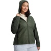 image:imagebaleaf Womens Plus Size Puffer Jacket Quilted with HoodArmy Green