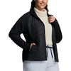 image:imagebaleaf Womens Plus Size Puffer Jacket Quilted with HoodBlack