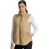 image:imagebaleaf Womens Reversible Quilted Puffer Vest Fleece LinedBrown