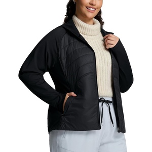image:imagebaleaf Womens Plus Size Puffer Jacket Quilted with HoodBlack