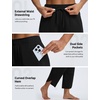 image:imagebaleaf Womens Barrel Pants Petite Travel Casual Pants with PocketsBlack