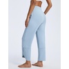 image:imagebaleaf Womens Barrel Pants Petite Travel Casual Pants with PocketsSteel Blue