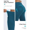 image:imagebaleaf Womens Fleece Lined Leggings with 4 Pockets Thermal Insulated PantsBlue
