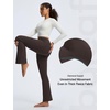 image:imagebaleaf Womens Fleece Lined Leggings with 4 Pockets Thermal Insulated PantsDark Brown