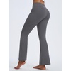 image:imagebaleaf Womens Fleece Lined Leggings with 4 Pockets Thermal Insulated PantsDark Gray