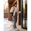 image:imagebaleaf Womens Fleece Lined Leggings with 4 Pockets Thermal Insulated PantsDark Gray