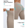 image:imagebaleaf Womens Fleece Lined Leggings with 4 Pockets Thermal Insulated PantsKhaki