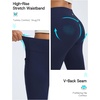 image:imagebaleaf Womens Fleece Lined Leggings with 4 Pockets Thermal Insulated PantsNavy Blue