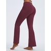 image:imagebaleaf Womens Fleece Lined Leggings with 4 Pockets Thermal Insulated PantsWine Red