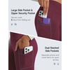 image:imagebaleaf Womens Fleece Lined Leggings with 4 Pockets Thermal Insulated PantsWine Red