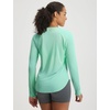 image:imagebaleaf Womens UPF 50 Sun Shirt Long Sleeve V Neck Outdoor  Lightweight UV Protection Quick Dry Breathable Moisture Wicking Ideal for Hiking Running Gym and Daily ActivitiesLight Green